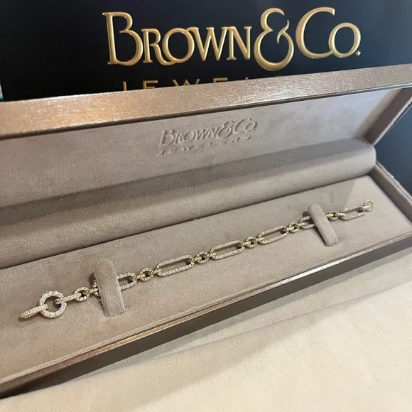 David Yurman 18K Gold Pavé Diamond Bracelet – 2.18 Carats |  Authentic + Box - Picture 1 of 10